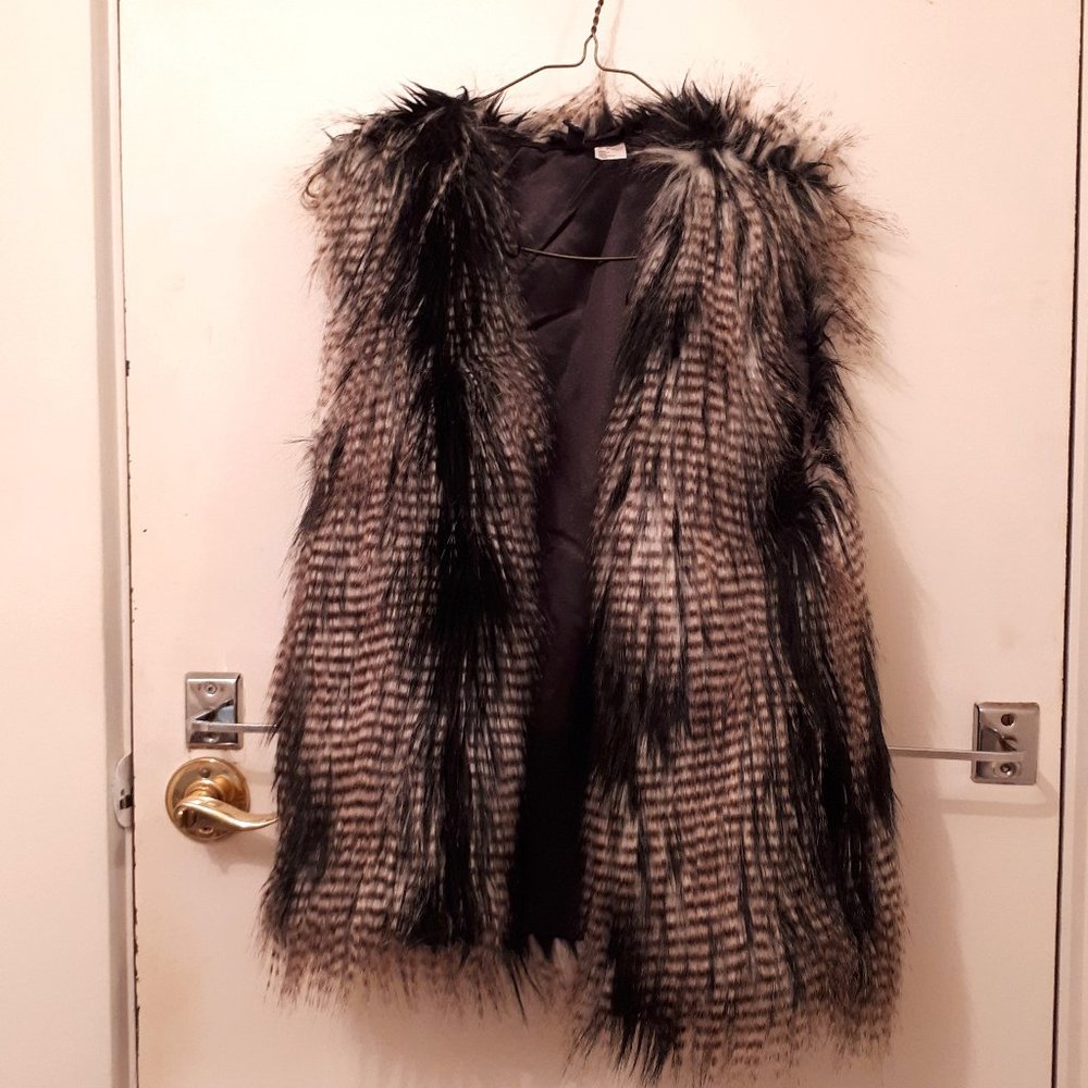Faux fur Forever 21 vest